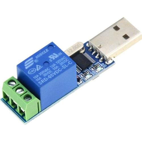 1PCS LCUS-1 Type USB 1 Channe l Relay Module Electronic Converter USB Intelligent Control Switch Serial Relay Module