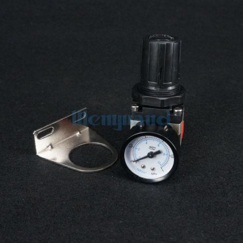 AR2000-02 Air Control Compressor Pressure Relief Regulating Regulator G1/4" With Gauge And Bracket