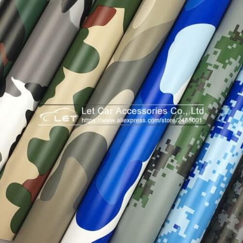 Car-Styling Camouflage Adhesive army PVC Vinyl Film Car Wrap Army Military Camo Woodland Digital Sticker Vehicle DIY Decal