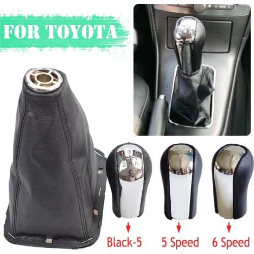 GAITOR SHIFT BOOT GAITER + FRAME + CHROME For TOYOTA AVENSIS T25 MK2 II 03-09 gear shift cover GEAR SHIFTS KNOB