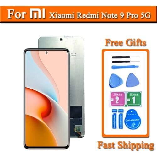 6.67 inches Display For Xiaomi Redmi Note 9 Pro 5G LCD Touch Screen Digitizer Panel Assembly For M2007J17C LCD Replacement Parts