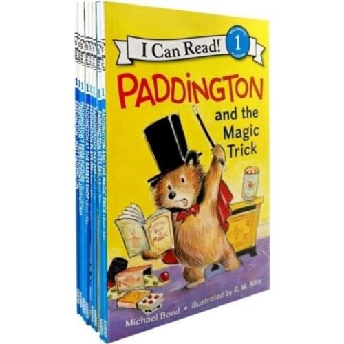 English Picture Book Paddington Paddington Bear Cartoon Story 8 Volumes English Book For Kids Early Learning ChildrenS Toys