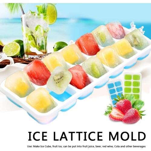 Square Block Food Grade Silicone Ice Lattice Mold Multi-functional Classic Texture Practical Chocolate Cake Baking Mold