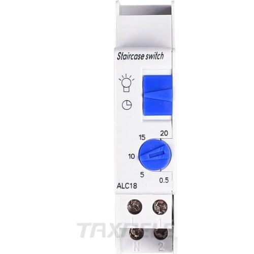 ALC18 Din Rail Mechanical Timer Switch 220VAC 16A Home Appliance Staircase Light Time Switch Electronic Relay Timer