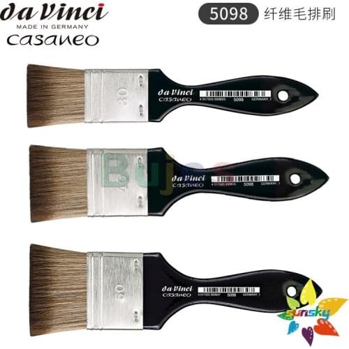 Original Germany da vinci CASANEO 5098 Synthetic fiber Row brush Watercolor brush pen Good water absorption Large area painting