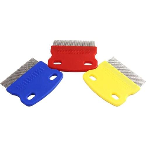 Pet Grate Combs Long Needle Shellfish Flea Stainless Steel Remove Lice Comb For Cats And Dogs Supplies Wholesale Para Perr