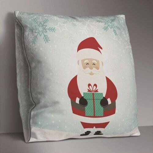 Christams Double Side Print Cushion Cover Polyester Decorative for Sofa Seat Soft Throw Pillow Case Cover 45x45cm Home Decor