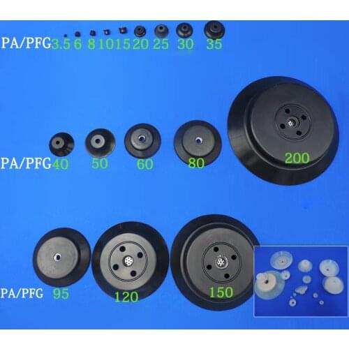 10pcs Manipulator vacuum suction cups PA/PFG 30 pneumatic accessories industry large heavy strength silicone nozzle Vacuum chuck