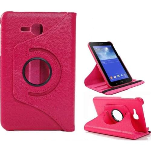 360 Rotation Flip Holder Funda For Galaxy Tab 3 7" Lite SM-T110 T111 T116 Case Capa for Samsung Tab E Lite 7.0 T113 Cover Glass
