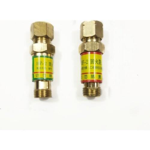 1 Pair Flashback Arrestor Check Valve Flame Buster M16*1.5 Type HF-2 for Pressure Regulator Mount Gas Welding Cutting