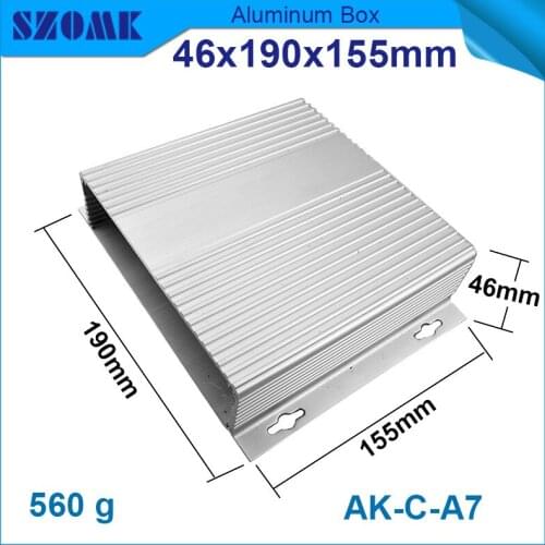 1 piece electrical housing enclosure szomk aluminium instrument case for power supply 46x190x155mm