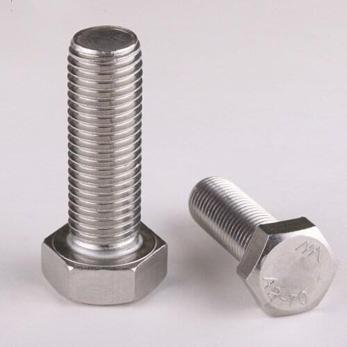 10PCS Specials Stainless Steel 304 Hex Screws / Stainless Steel Hex Bolts M3 *25 DIN933