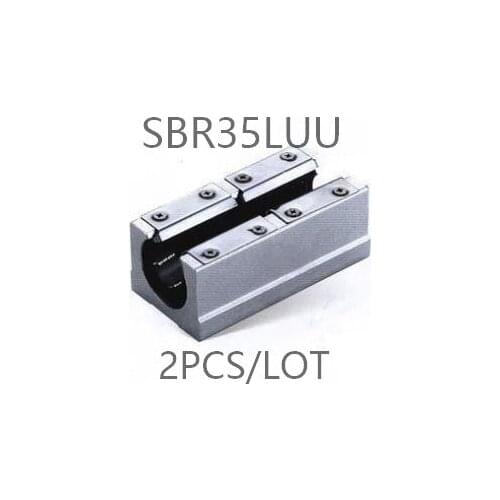 2PCS/LOT SBR35LUU Long Pressing plate type Linear case Linear open type slide unit linear guide cnc router 3d printer parts