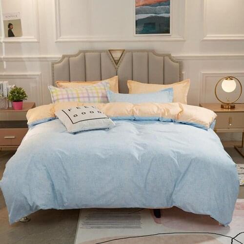 Bedclothes Wholesale King Size Bed Set Duvet Cover Set Flat Bedspread Pillowcase Cotton Beddings Light Green Bed Comforter 3/4pc