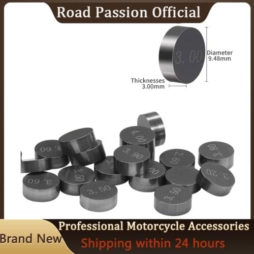 5 pcs Motorcycle Engine Parts Adjustable Valve Gasket Pad Shim 9.48mm Complete Kit Cams For Honda Suzuki Yamaha Kawasaki