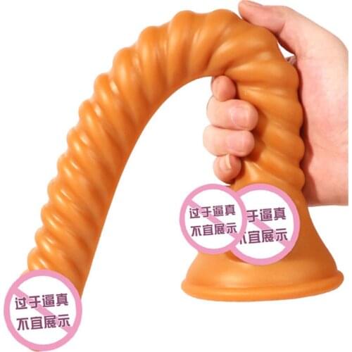 Anal Plug Dildos Suction Cup 40cm Long Dildo Butt Plug Liquid Silicone Vagina Stimulator Prostate Massage Realistic Anal Sex toy