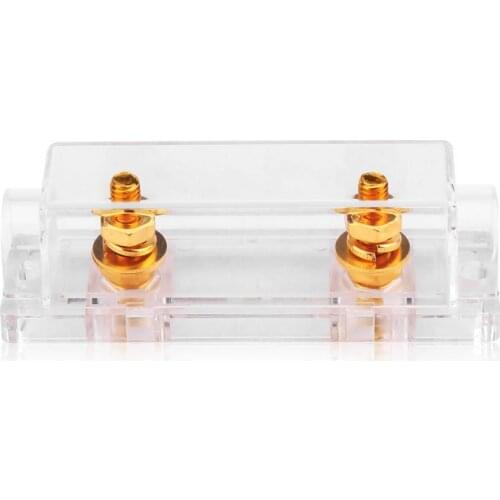 Car Fuse Holder Case ANL Fuse Holder Case Distribution Fuseholder 100A 400A Gauge Cable Inline Block 0 4 8 GA Car Fuse Holder