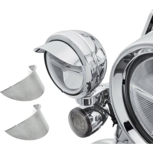 Aftermarket free shipping motorcycle parts 1Pair 4.5" Passing Lamp Visor SPOTLIGHT VISOR For Harley davidson Touring Dyna Sporst