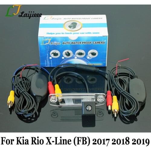 Wireless Backup Camera For Kia Rio X-Line FB 2017 2018 2019 / RCA AUX Interface HD Night Vision Car Rear view Camera Back