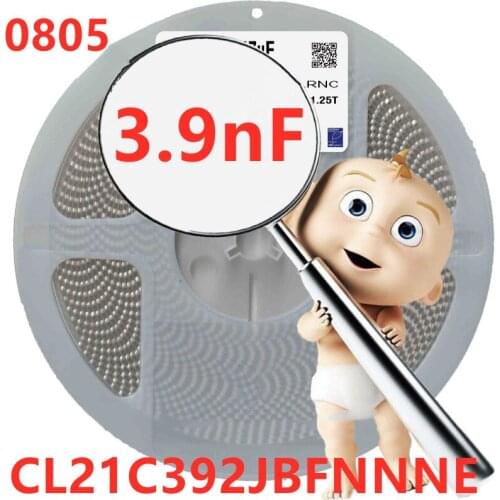 CL21C392JBFNNWG 0805 chip capacitor CL21C392JBFNNNE 0805 3.9nF 50V C0G ±5% CL21C392JAANNNC 0805 3.9nF 25V C0G ±5% Chip ceramic