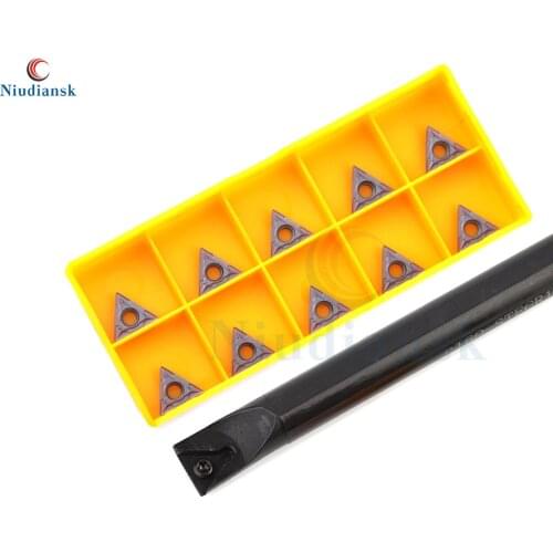 1pc S10K S12M-STFCR11 Internal Turning Tool Holder S16Q-STFCR11 S20R-STFCR11 STFCL 10pcs TCMT1102 Carbide Inserts Lathe Tool Set