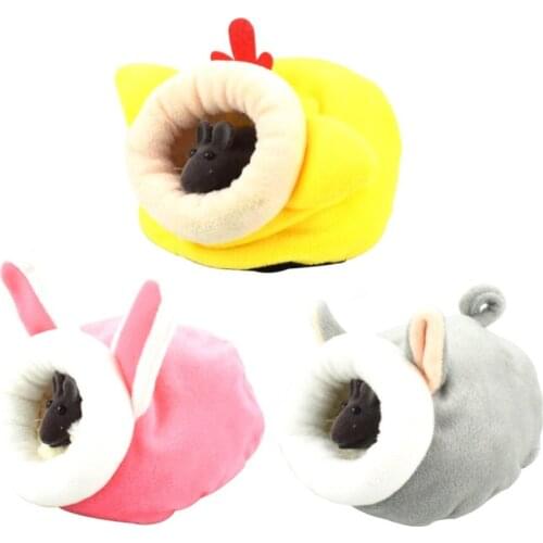 Hamster House Guinea Pig Accessories Hamster Cotton House Small Animal Nest Winter Warm For Rodent/Guinea Pig/Rat/Hedgehog