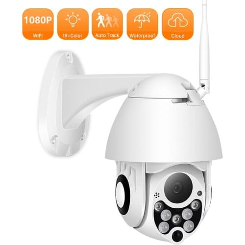 Cloud 1080P PTZ IP Camera Outdoor Two Way Audio Wireless Wifi Camera Speed Dome 4x Zoom Security CCTV Camera Video Surveillance