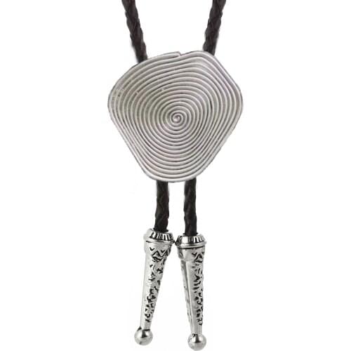KDG western cowboy zinc alloy annual ring BOLO tie shirt men and women with the same simple and versatile