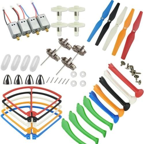 36PCS X8 Spare Part Kit Syma X8C X8W X8HW Spare Parts Motor Propeller Protection Frame Blade Cover Gear Motor Stand Holder Part