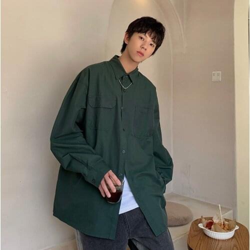 2021 Mens High Quality Coats Couple Clothes Long Sleeve Shirts Casual Camisa Masculina Loose Mens Fashion Trend Shirts S-XL