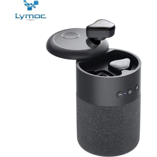 2021 LYMOC TWS Bluetooth 5.1 Earbuds Wireless Speaker Earphones 2-in-1 Auriculares Headsets Play MP3 Handsfree for Call Video