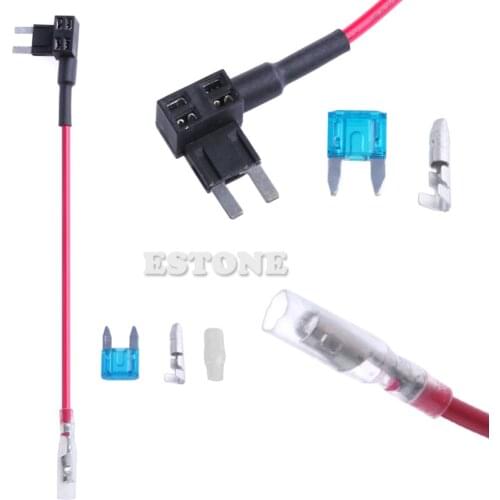 OOTDTY 1set Micro Mini Blade ATM Fuse Adapter Dual Circuit Adapter Holder For Car Car Maintian