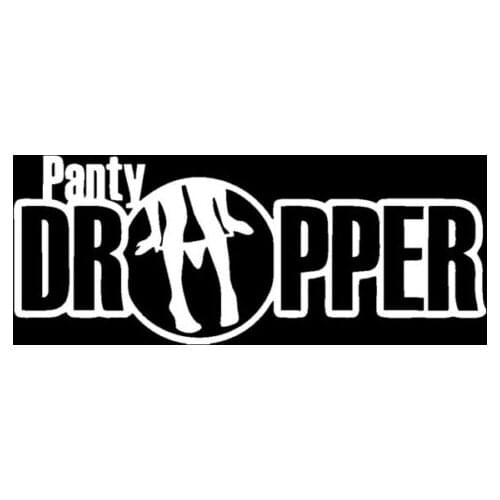PANTY DROPPER FUNNY CAR DECAL. JDM DRIFTING RACING TRUCK WINDOW STICKER VINYL Racing Tuning Laptop Trunk