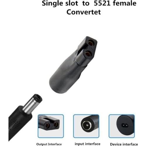 Brand new DC converter for shaver hair clipper DC5.5*2.1mm male to C8 tail female power supply conversion interface plug adaprer