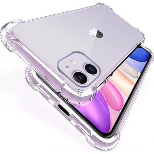 Luxury Shockproof Silicone Case For iPhone 11 12 Pro Max 7 8 6s Plus SE 2020 Case For iPhone X Xr Xs Max Transparent Back Cover