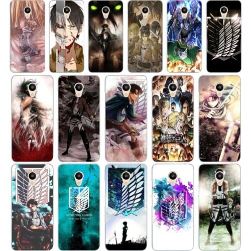 13DD Anime Japanese attack on Titan Soft Silicone Cover Case for Meizu M2 M3S M3 M3S M5S Mini M3 note M5 M6 M6 note U10 U20