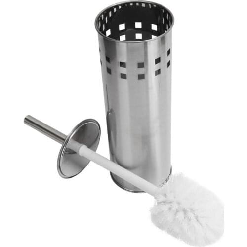 Toilet Brush Toilet Cleaning Brush Toilet Bowl Brush Set Elegant Design Stainless Steel with Brush Head for Toilet