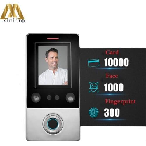 IP68 Waterproof Standalone Face Recognition Access Control CF1 With Mi-face IC Card Reader 10pcs 13.56Mhz Cards