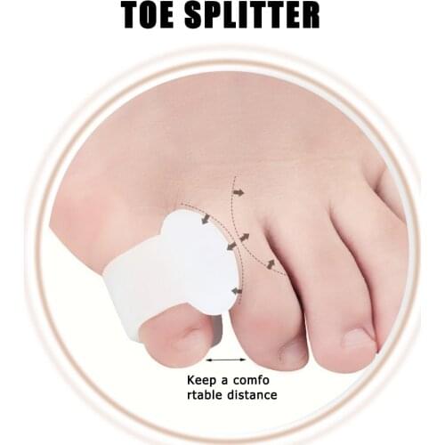 Foot Bunion Hallux Valgus Correctors 1 Pair Silicone Little Toe Thumb Separators Orthopedic Adjuster Little Toe Separator