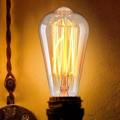 85V-240V 7W E27 Edison Light Bulb Retro Filament Incandescent Ampoule Vintage Lamp Bulb for Restaurant Home Kitchen