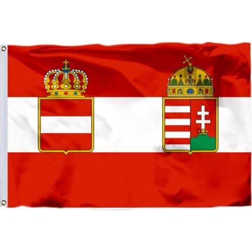 Austria Hungary War 1918 Flag 90X150cm 3x5FT 120g 100D Office/Activity/Parade/Festival/ Home Decoration