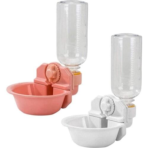 Automatic Dog Bowl Pet Feeder Cat Bowl Drinking Water Bottle Portable Slow Feeder Plate Dog Self Eating Drinking Puppy Products