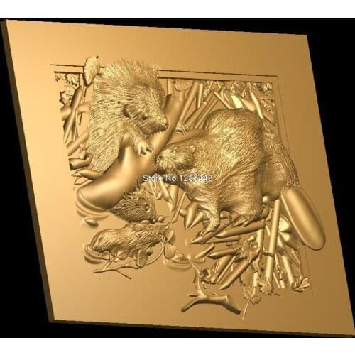 Bobry 3D Model STL relief for cnc STL format Furniture bobry 3D STL format furniture decoration