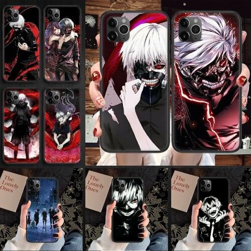 Tokyo Ghoul Phone Case Cover Hull For iphone 5 5s se 2 6 6s 7 8 12 mini plus X XS XR 11 PRO MAX black 3D bumper art cover tpu
