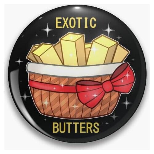 Fnaf Exotic Butters Soft Button Pin Women Gift Creative Cute Funny Brooch Lover Fashion Decor Cartoon Clothes Badge Lapel Pin