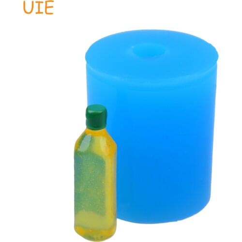 FYL384U 31.2mm Bottle Silicone Mold - Dollhouse Mold Fondant, DIY Baking Biscuit, Chocolate, Candle, Resin Miniature Sweets Mold