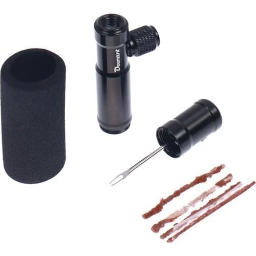 Bicycle tools 1 set tire repair rubber strip and bicycle tire repair drill MTB road bike tubeless repair tool simple restore set
