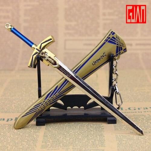 Alloy Sword Weapon Model Game Props Collection Sword Destiny Night Sword Fate Sword Huang Jinjian Model 17cm Unopened