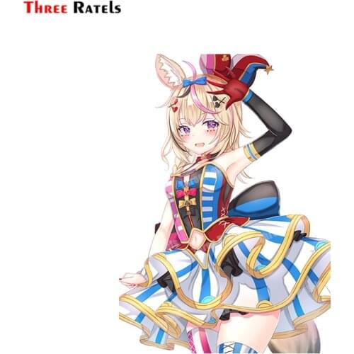 Three Ratels B244 Omaru Polka Hololive Stickers For Laptop Skateboard Japanese Anime Decals Vinyl Material