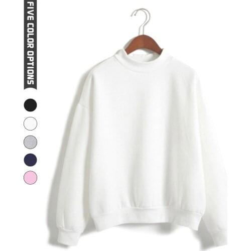 New Casual Loose High-necked Guard, Pure Color Fashion Hoodless Plus Fleece Jacket Manufacturer